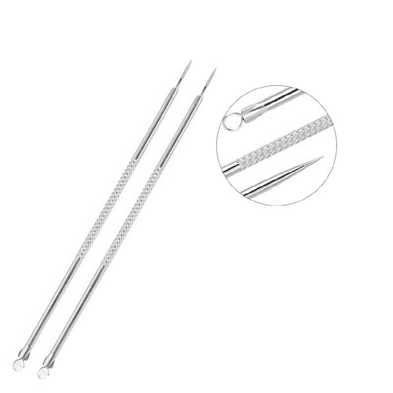 Keqi golden acne needle stainless steel t-zone care acne squeeze acne double-ended acne removal portable cross-border hot sale