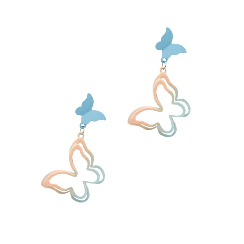 Interesting cut out butterfly earrings sweet dopamine spring and summer fashionelegantniche style earrings small fresh earrings wholesale