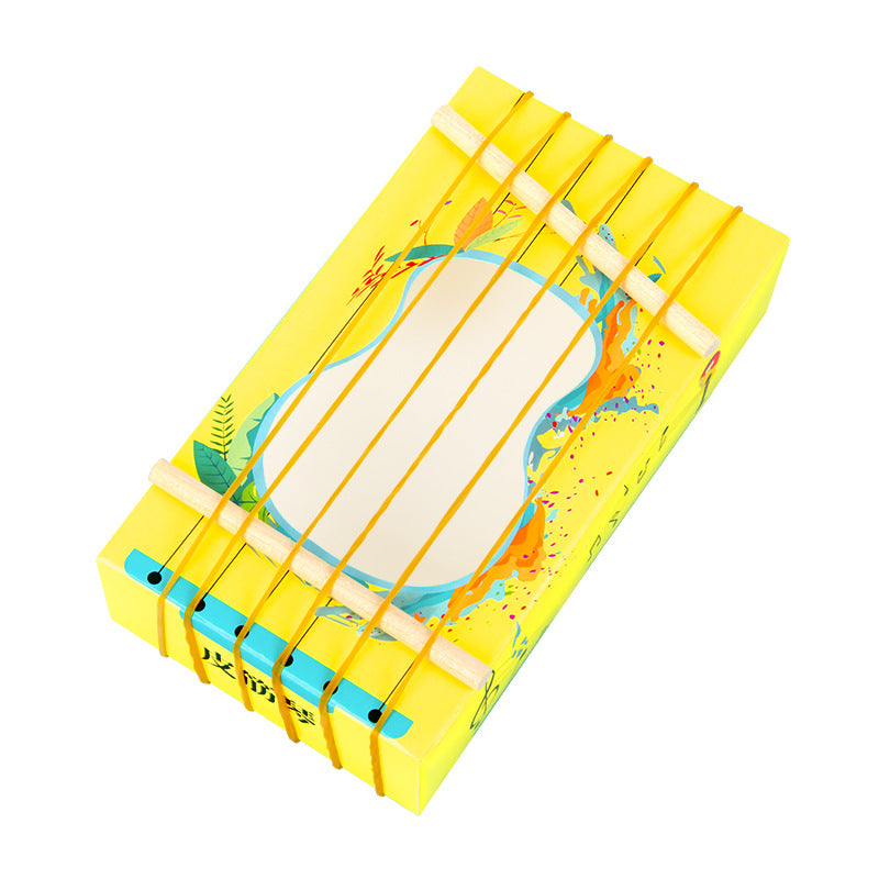 Science experiment DIY homemade rubber band piano sound transmission acoustics gizmo technology gizmo material package set