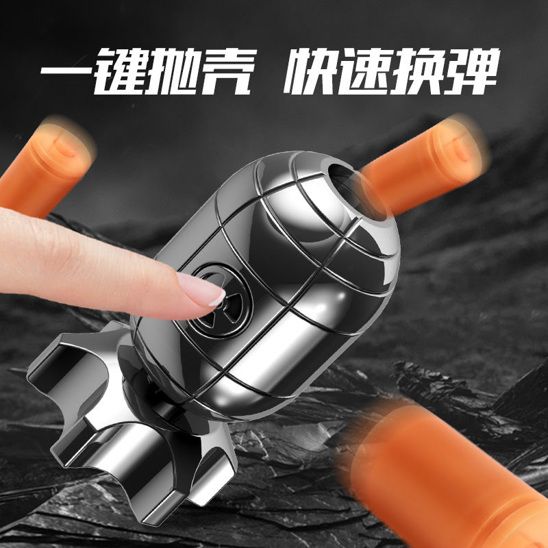 Agent little boy nuclear bomb gun decompression rotate shell ejection toy gun keychain pendant gift street stall source