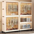 Installation-free kids wardrobe foldable storage cabinet baby simple wardrobe clothes storage cabinet kids small wardrobe