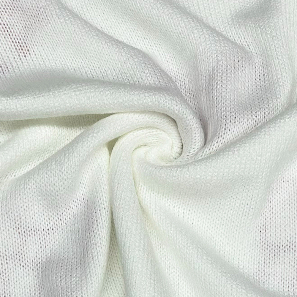 European and American  sweet wind pink bow crew neck pullover loose casual knitted sweater autumn and winter women's clothing