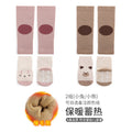 Babibele newborn crawling suit autumn and winter style dot glue non-slip cartoon terry heattech floor socks knee pads suit