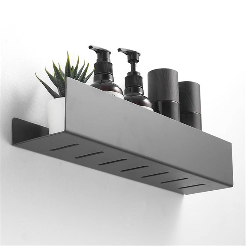 Space aluminum bathroom rack minimalist bathroom baffle toilet mirror washstand storage rack free of punching