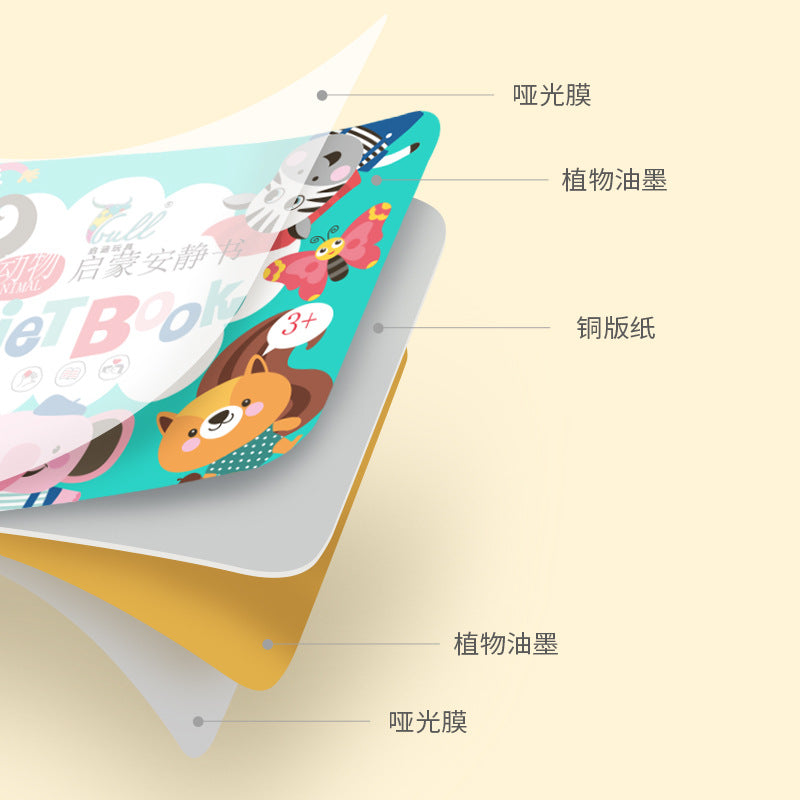 【half price clearance】kids enlightenment quiet book early education baby cognition cards preschool educational toys