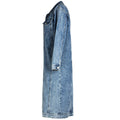 fashion style denim outwear women's hot-selling new arrival washed retro silmstylish street trendy long coat
