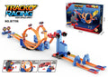 480cm pull-back 2-racer rotating track (with airplane & elevator feature)
