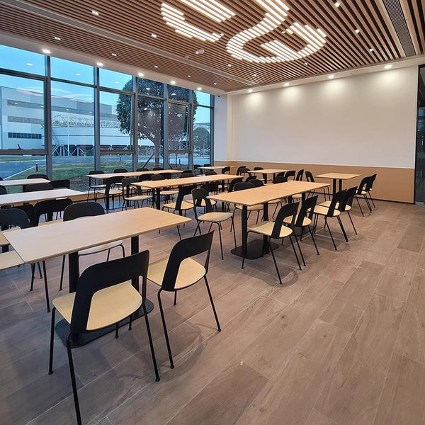 Simple split dining table and chair combination School unit Company employee canteen dining table and chair Factory employee dining room table and chair