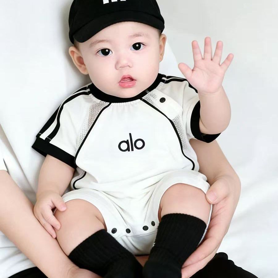 Super cute short-sleeved rompers for boys and girls new arrivalkids summer jumpsuit baby rompers rompers outing jumpsuit