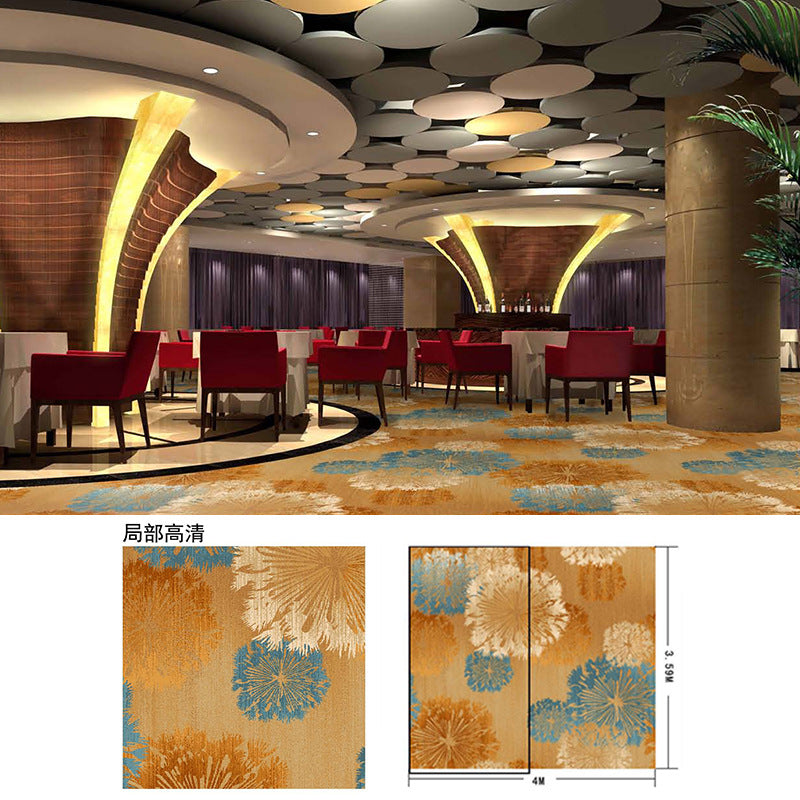 Vip meeting room reception area carpet, thickened nylon fire-retardant large area full coverage hotel stage conference hall carpet