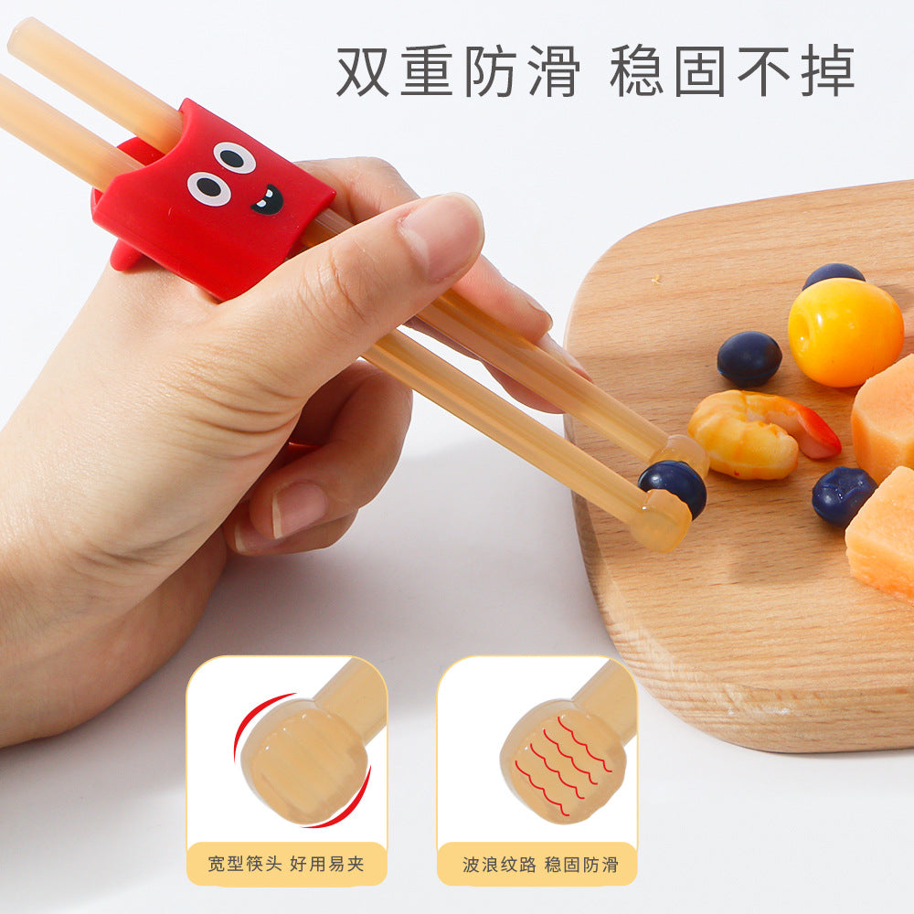New children's tiger-claw chopsticks - home use, baby training, eating assistance, learning chopsticks, cartoon-themed fun tableware