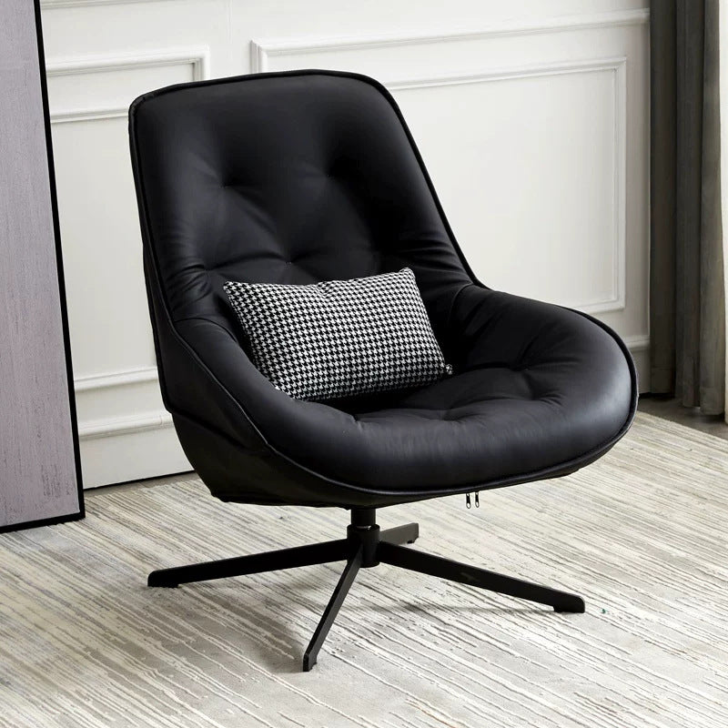 Luxury scandinavian swivel chair - perfect for balconies, living rooms, bedrooms, gaming, indoor & outdoor relaxation - lazy sofa with rotating reclining function