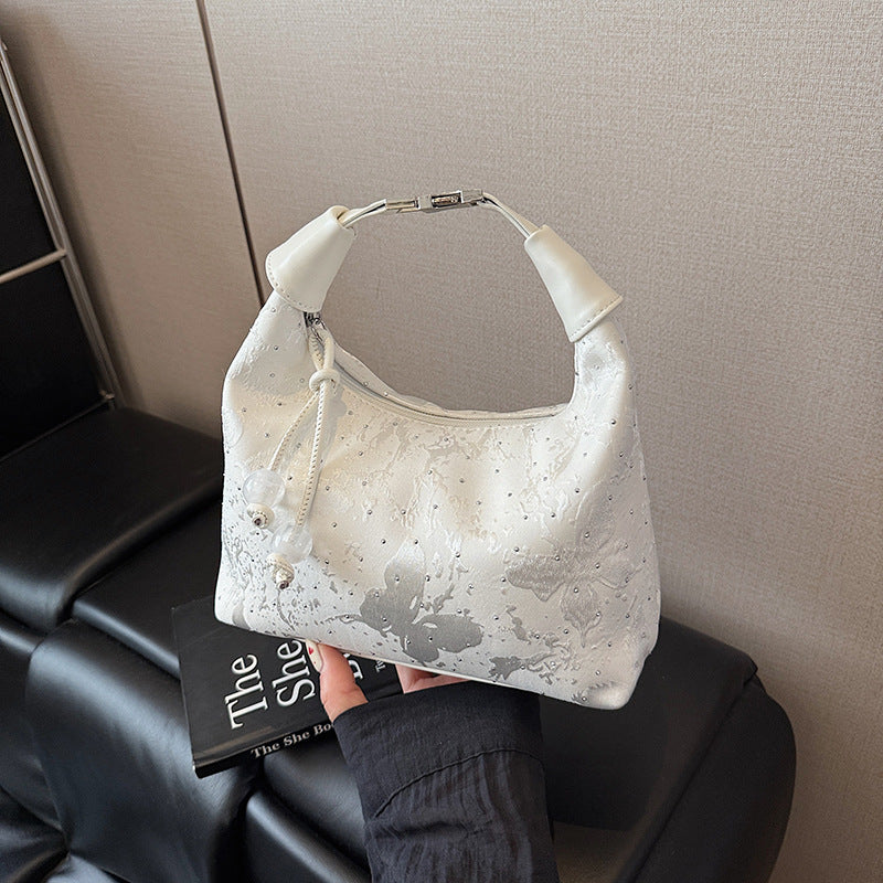 Foreign trade new Chinese style national style bag women's summer 2025 new fashion messenger bag niche casual portable dumpling bag