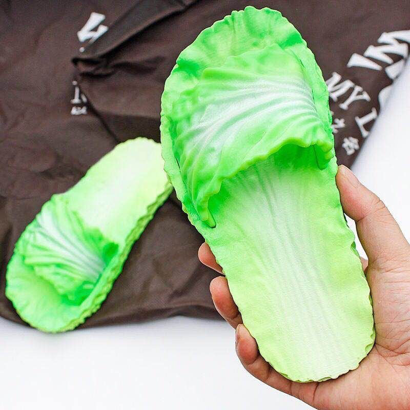 2025 summer new arrivals: super cute cabbage slippers for women - perfect for indoor and outdoor wear, creative one-strap slides, beach & seaside fun, and quirky footwear