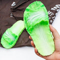2025 summer new arrivals: super cute cabbage slippers for women - perfect for indoor and outdoor wear, creative one-strap slides, beach & seaside fun, and quirky footwear