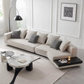 Foshan source factory horizon sofa italian normcore living room fabric sofa for home special-shaped cotton and linen sofa