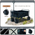 Outdoor camping cart folding camping cart for home grocery shopping express folding trolley convenient lightweight camping cart