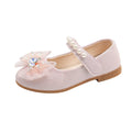 Kids' leather shoes:  spring/autumn new korean style girls' soft-soled shoes with bow detail - baby anti-slip fashion flats
