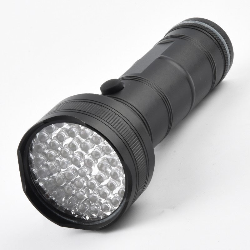 Cross-border wholesale 100 lamps UV fluorescent agent detection hand-held ultraviolet black technology scorpion purple light flashlight