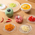 Electric garlic masher mini garlic paste handy gadget kitchen garlic masher garlic masher garlic paste food supplement meat grinder for home garlic peeler