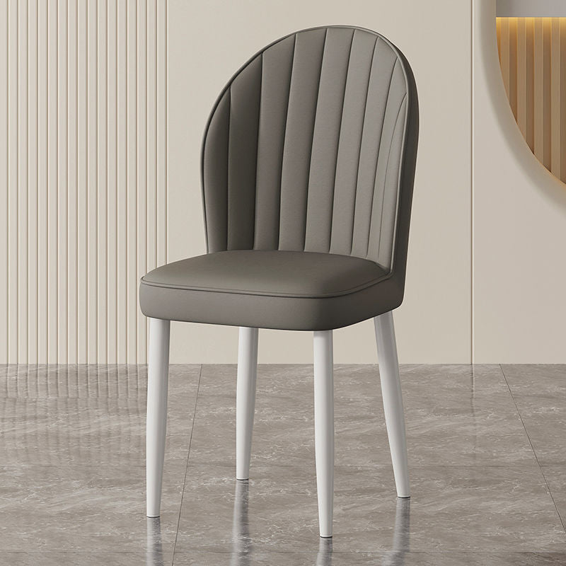 Cream style Nordic light luxury dining chair Home simple modern restaurant Makeup stool Leisure table and chair Hotel chair arc