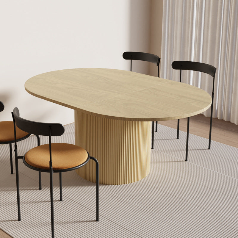Scandinaviancasual round table for home small apartment dining table designer stretchable round light luxury coffee living room dining table