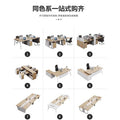 Personalized desk employee slot staff office double 4 four 6+ people cross partition booth financial screen table and chair