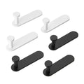 Wholesale space aluminum gun gray row hook coat hook bathroom door back wall wardrobe towel hook coat hook no punching