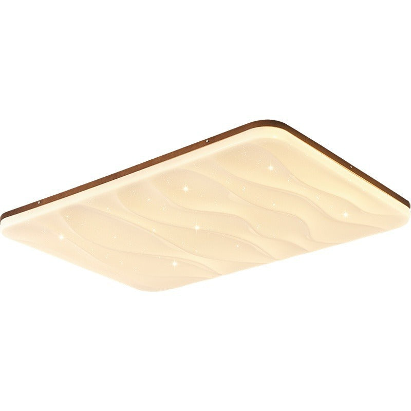 New Chinese ceiling light, living room main light, solid wood ultra-thin walnut medium and ancient style retro bedroom whole house lighting package