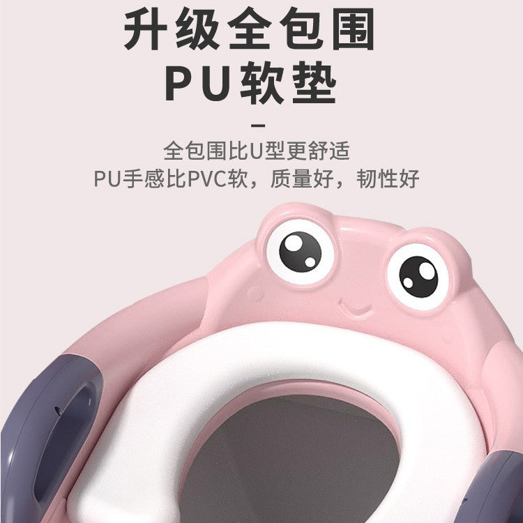 Kids toilet toilet stair type boy girl baby ladder frame cover child toilet seat baby urine bucket stool