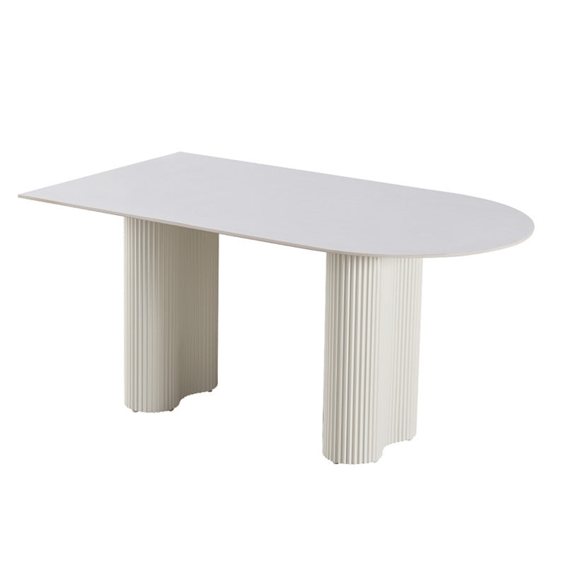 Source factory manufacturer wholesale personalized modern casual slate dining table for home rectangular medieval style new arrival dining table