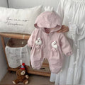 Spring & fall super cute jumpsuit for going out baby jacket autumn clothes baby hooded romper cute going out clothes trendy