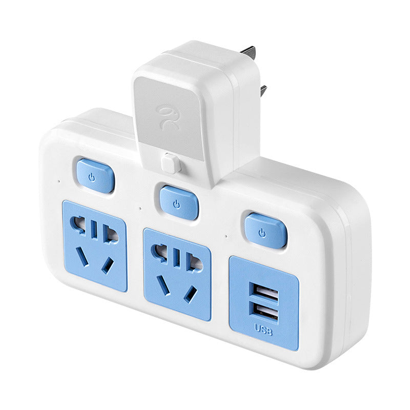 Multi-function wireless socket converter plug - one-to-multiple outlet panel with usb ports, night light, and power strip for home use
