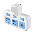 Multi-function wireless socket converter plug - one-to-multiple outlet panel with usb ports, night light, and power strip for home use