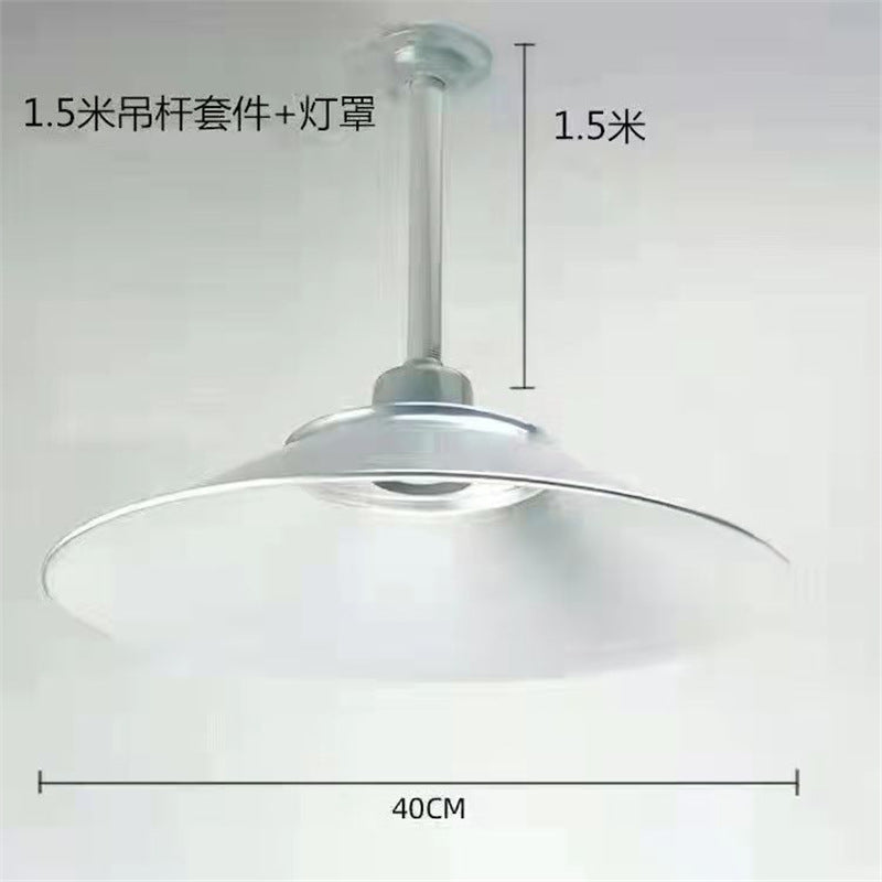 Industrial led pendant light for factories, warehouses, and workshops - suitable for dance studios, workshops, factories, and warehouses - includes lampshade, wall sconce, and housing