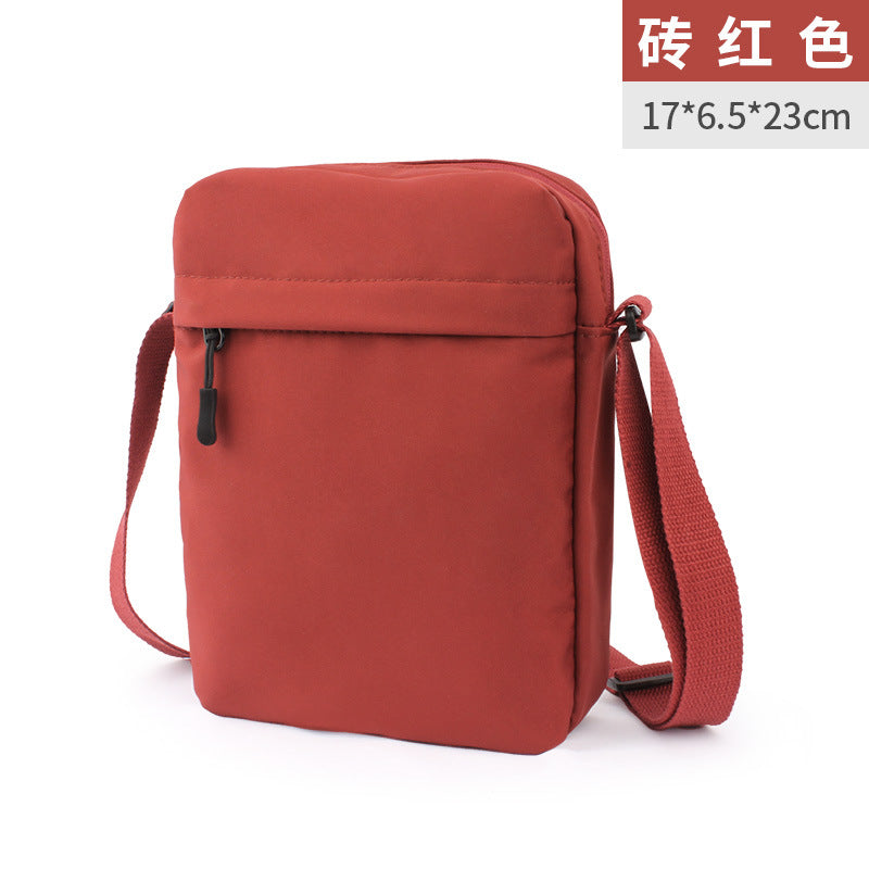 Customized  fashion shoulder men's bag multi-functional outdoor messenger bag casual waterproof high-end mobile phone bag custom