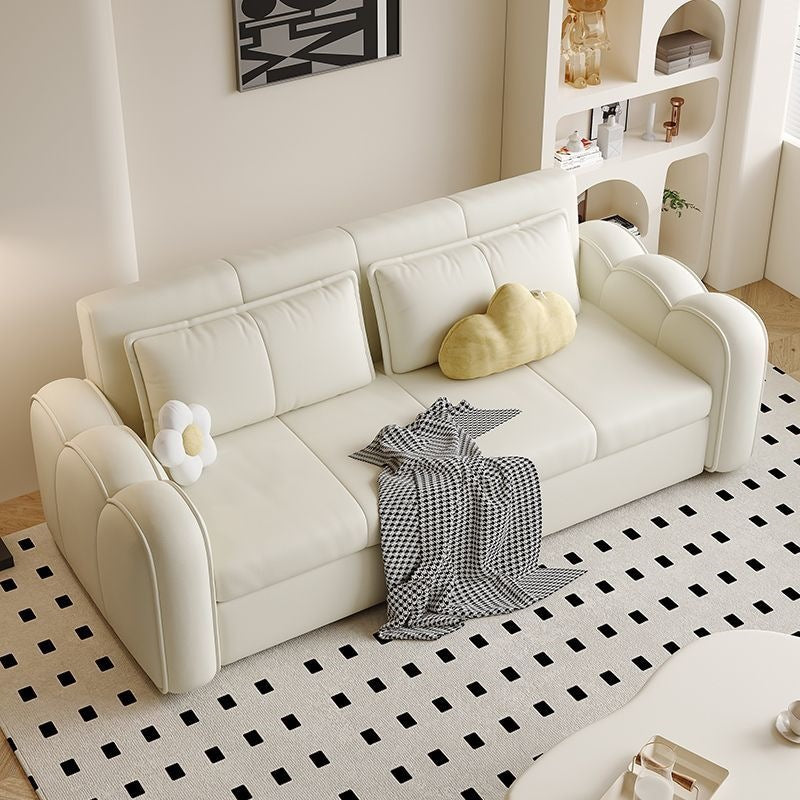 Sofa bed all-in-one dual-purpose small apartment multi-functional foldable living room cream foldable bedroom telescopic double sofa