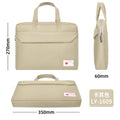 Student tutoring bag canvas laptop backpack tote document bag conference printed material bag large capacity waterproof briefcase