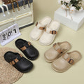 Durable birkenstock shoes women's summer couple fashion outwear thick sole heightening indoor waterproofnon-slip nurse shoes toe cap slippers