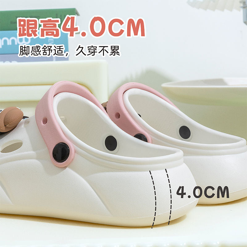Women's high heel platform clogs - new anti-slip beach sandals & slippers for women - summer outdoor wear