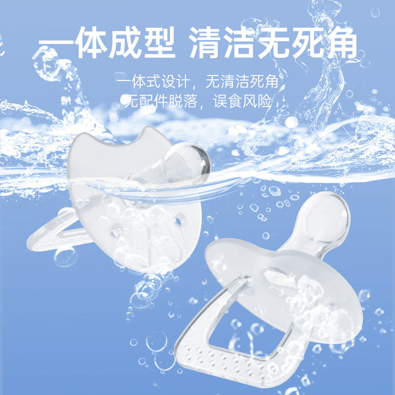 English card pack, breastfeeding full silicone pacifier, thumb type, nipple type infant sleeping pacifier
