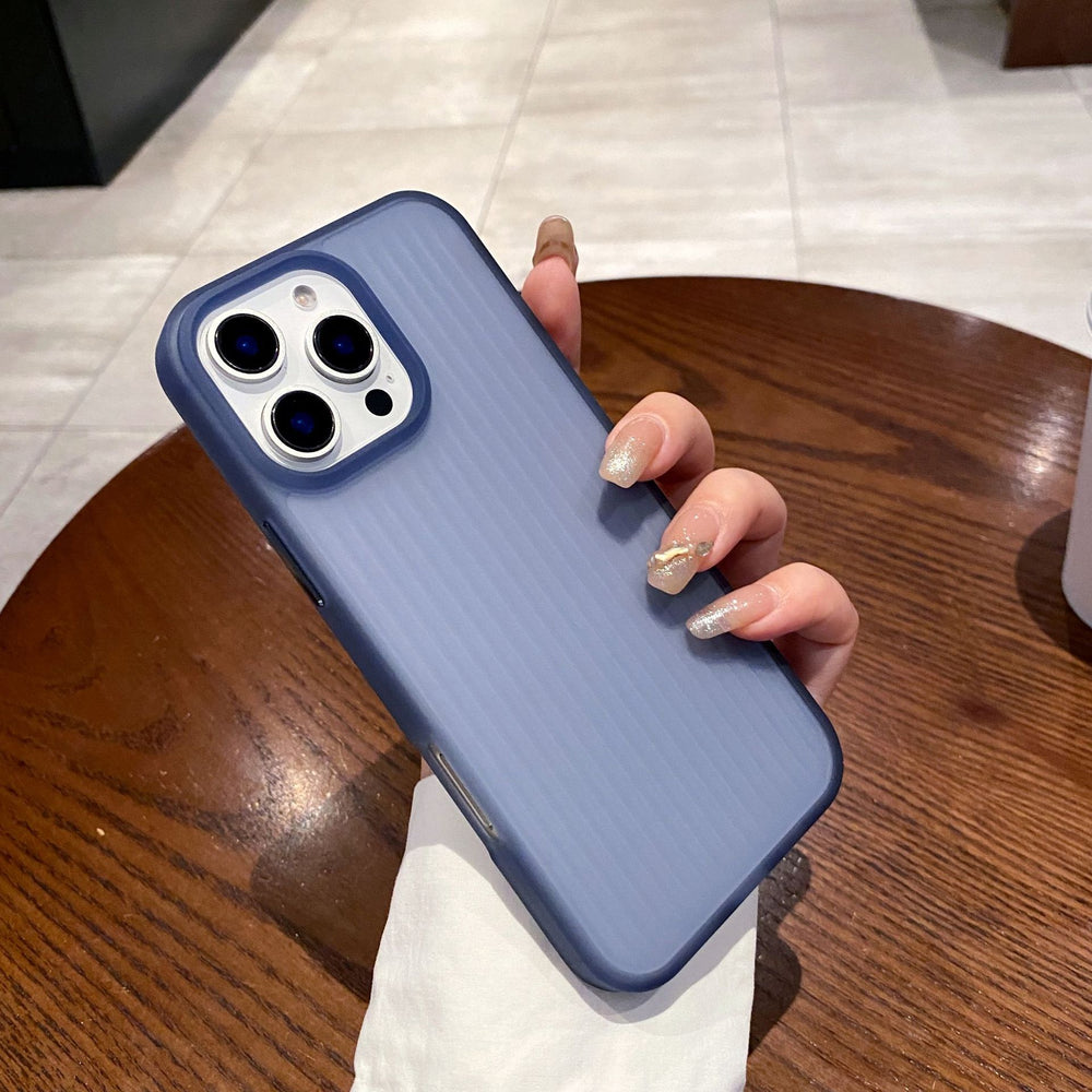 New premium corrugated texture 2-in-1 case for apple 17 pro max, iphone 16 matte magnetic case