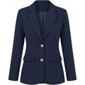 Amazon fashioncasual suit outwear women's  spring new arrivallong sleeves single breasted work suit