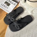 Student outwear fairy style bows flip flops non-slip women's summer non-slip beach vacation beach flip flops women