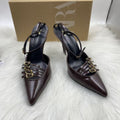 Za2025 blue fairy high heels niche 2025 baotou sandals shoes pointed toe flats autum season french new