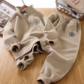 Boys' spring fashionable sweatshirt set,  new trendy kids' spring two-piece outfit, spring and autumn style, handsome big kids' clothing