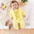 Amazon fashionfall and winternew arrivalfemale middle childsuitpure color lapel outwear with vest flower pants three-piece set