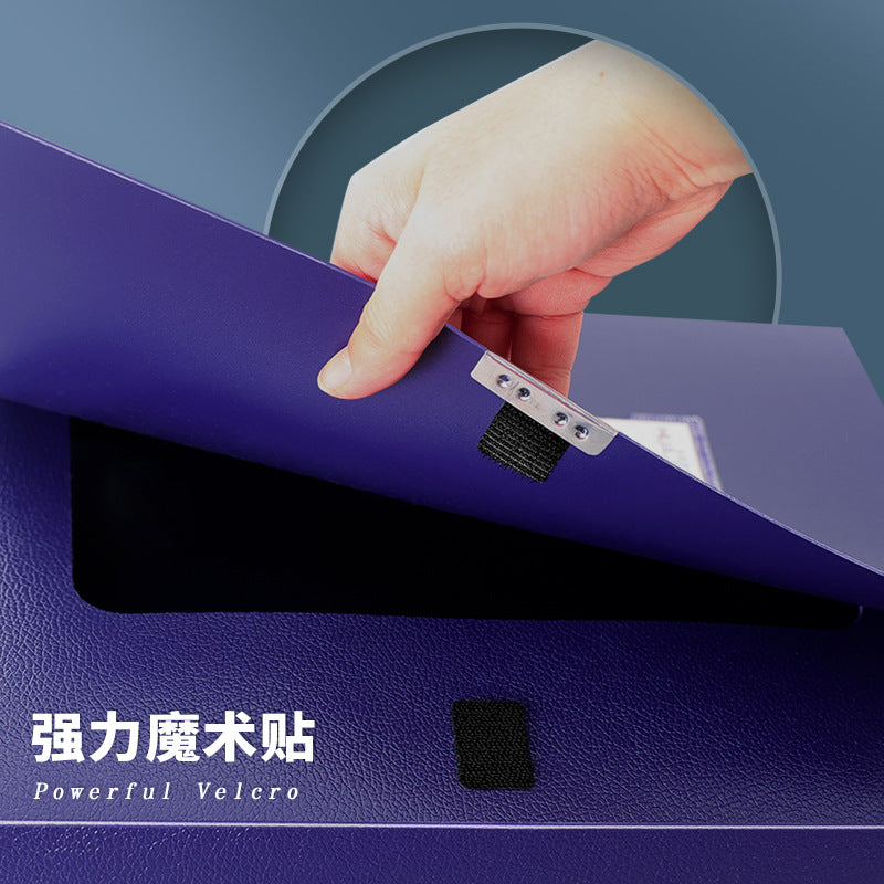 A4 file box Thickened leather pattern file box Party building information box Personnel cadre contract document certificate storage box