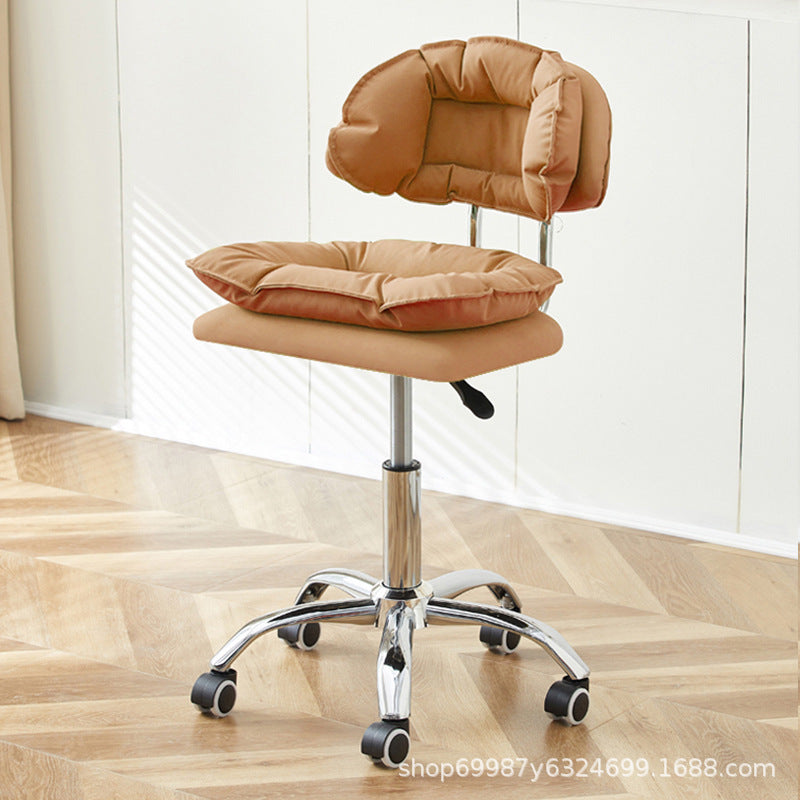 Beauty Chair Nail Art Eyelash Stool Barber Shop Backrest Lifting Chair Household Girls Bedroom Dressing Stool