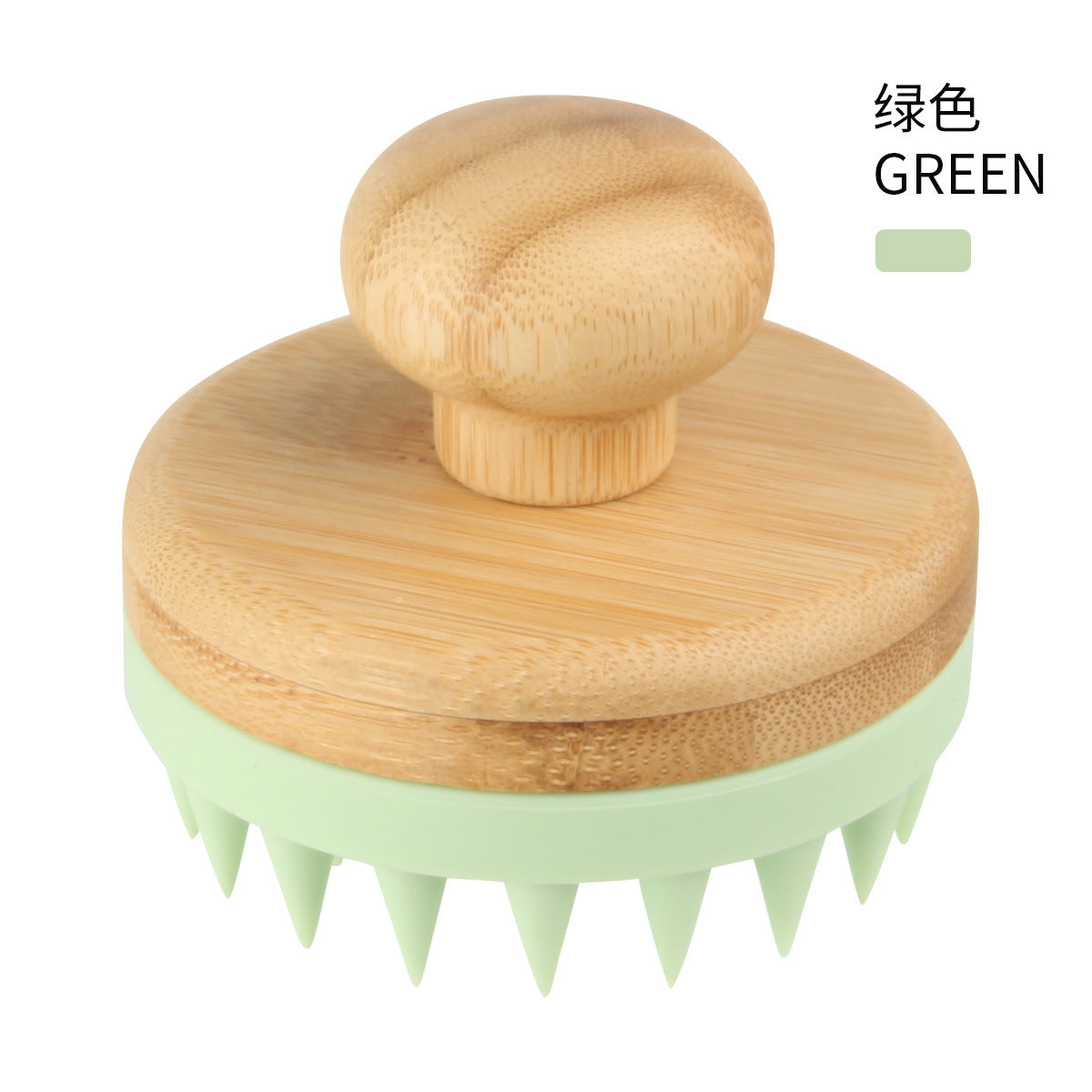 Cross-border new silicone shampoo brush, powerful head massage, clean scalp shampoo brush, soft silicone tooth shampoo comb